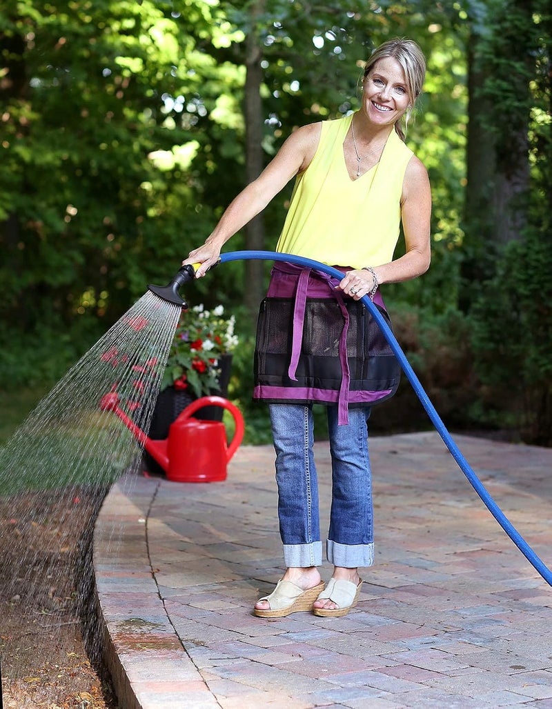 Dramm One Touch Fan Nozzle Handlheld Sprayer with Thumb Control Water Flow, Perfect for Water Restricted Areas When Watering Plants, Pots, Baskets, Vegetables, Orange - Image 2