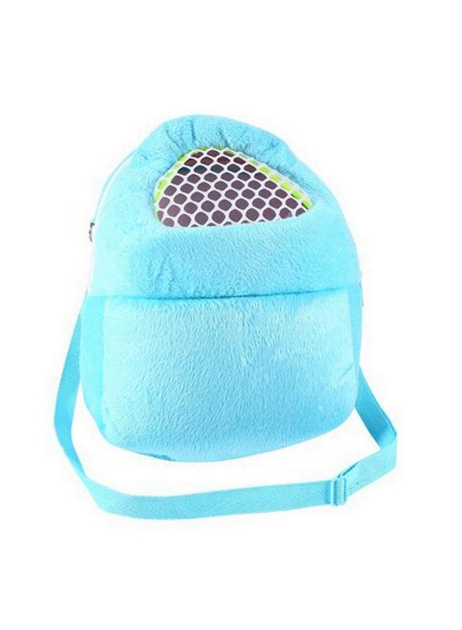 YOSOO Yosoo Portable African Hedgehog Hamster Breathable Pet Dog Carrier Bags Handbags Puppy Cat Travel Backpack (S, White Mesh - Blue)  - Image 5