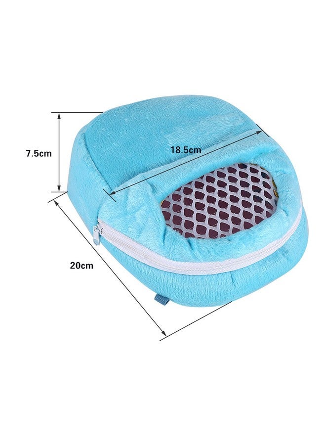 YOSOO Yosoo Portable African Hedgehog Hamster Breathable Pet Dog Carrier Bags Handbags Puppy Cat Travel Backpack (S, White Mesh - Blue)  - Image 2