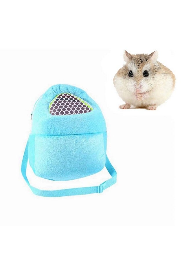 YOSOO Yosoo Portable African Hedgehog Hamster Breathable Pet Dog Carrier Bags Handbags Puppy Cat Travel Backpack (S, White Mesh - Blue)  - Image 1