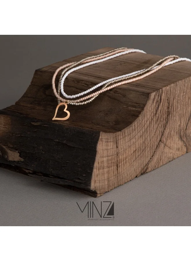 Minza  Minza “Anastasia” Women’s Necklace, 18K Gold & Czech Beads, Handmade Necklace for Women, Beaded Necklace, Jewelry for Casual & Special Occasion for Women | Best Price UAE