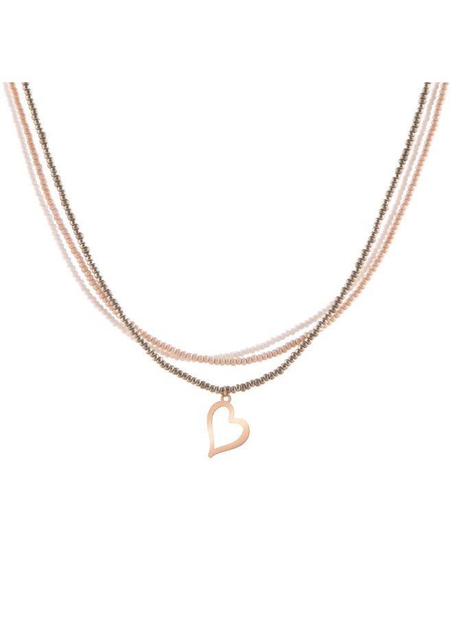 Minza “Anastasia” Women’s Necklace, 18K Gold & Czech Beads, Handmade Necklace for Women, Beaded Necklace, Jewelry for Casual & Special Occasion - Image 2
