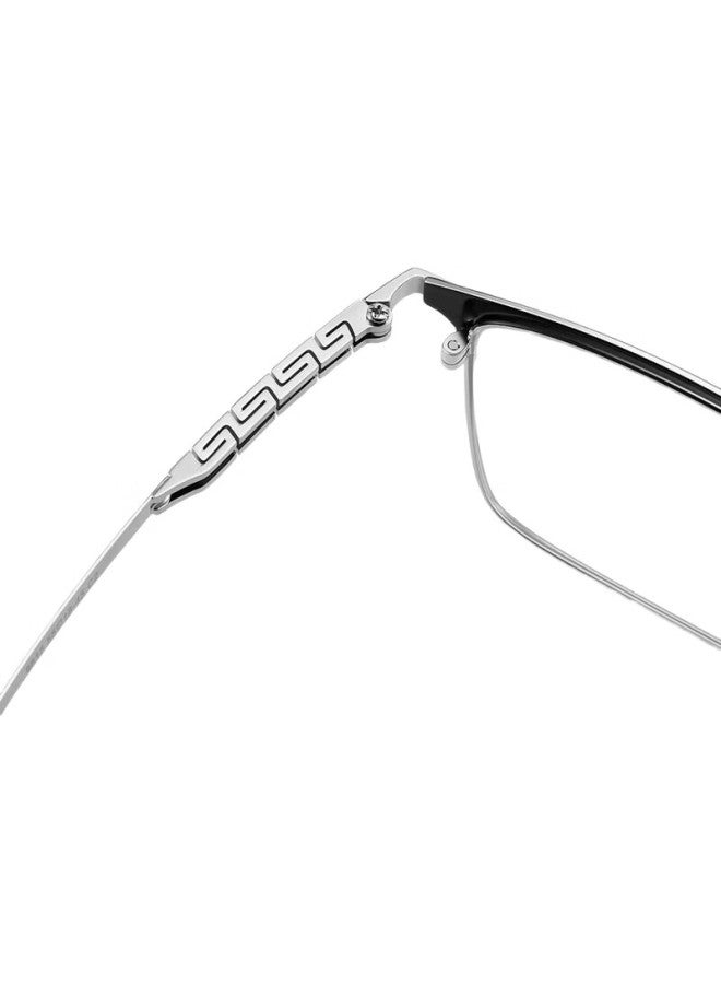 CAPONI German Imported Bifocal Anti-Blue Light Reading Glasses For Men And Women, Ultra-Light Semi-Rimless Smart Zoom High-Definition Eyeglasses - Image 3