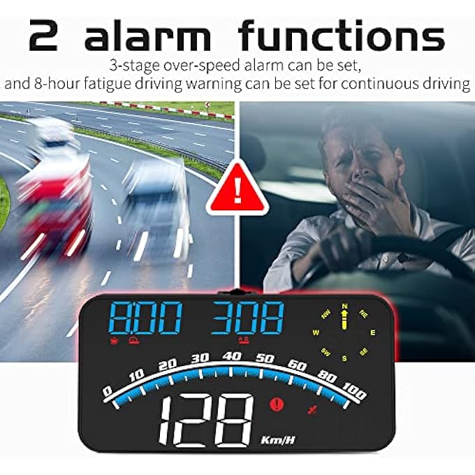 GULFLINK Universal Digital Gps Speedometer Multifunction Car Hud Heads Up Display For All Vehicles Plug And Play G10 - Image 4