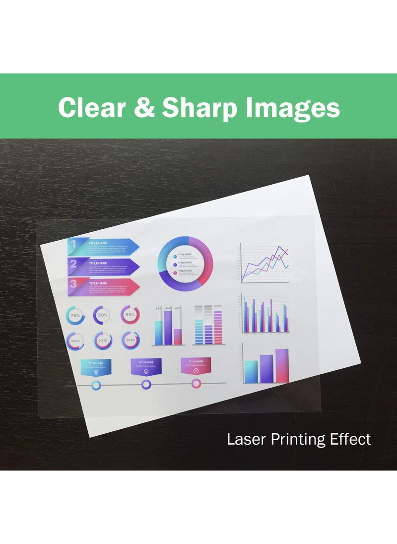 KOALA PAPER KOALA Transparency Film for Inkjet/Laser Jet Printers - 8.5 x 11 Inch 20 Sheets Printable Transparency Paper for OHP Film Overhead Projector Film or Craft Projects  - Image 4