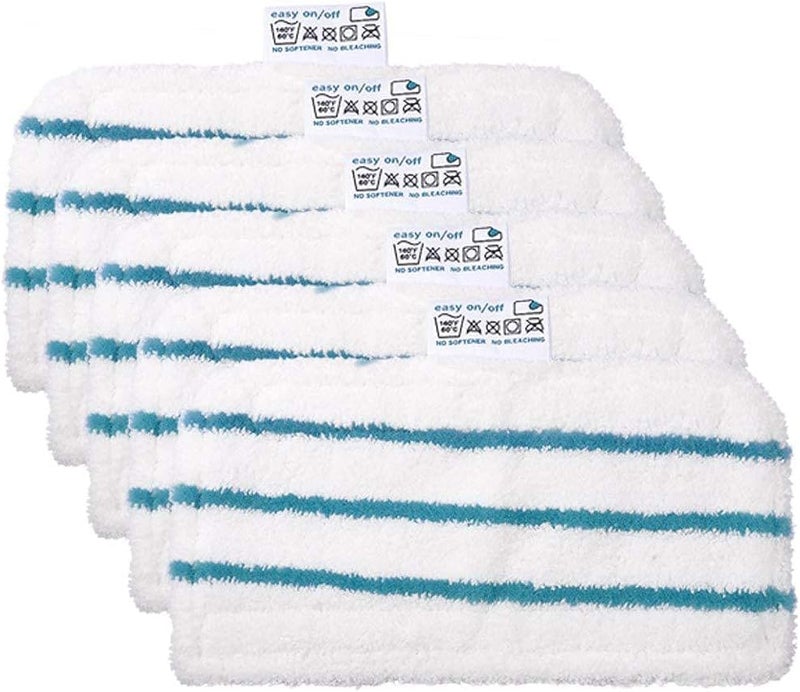 Hovico 4 قطع قطع غيار بديلة قابلة لإعادة الاستخدام منصات ممسحة مناسبة لـ True & Tidy STM-500 و STM-700 و STM-700A ملحقات مكنسة البخار، وغيرها من مكانس البخار، قابلة للغسل في الغسالة حتى 100 مرة - Image 1