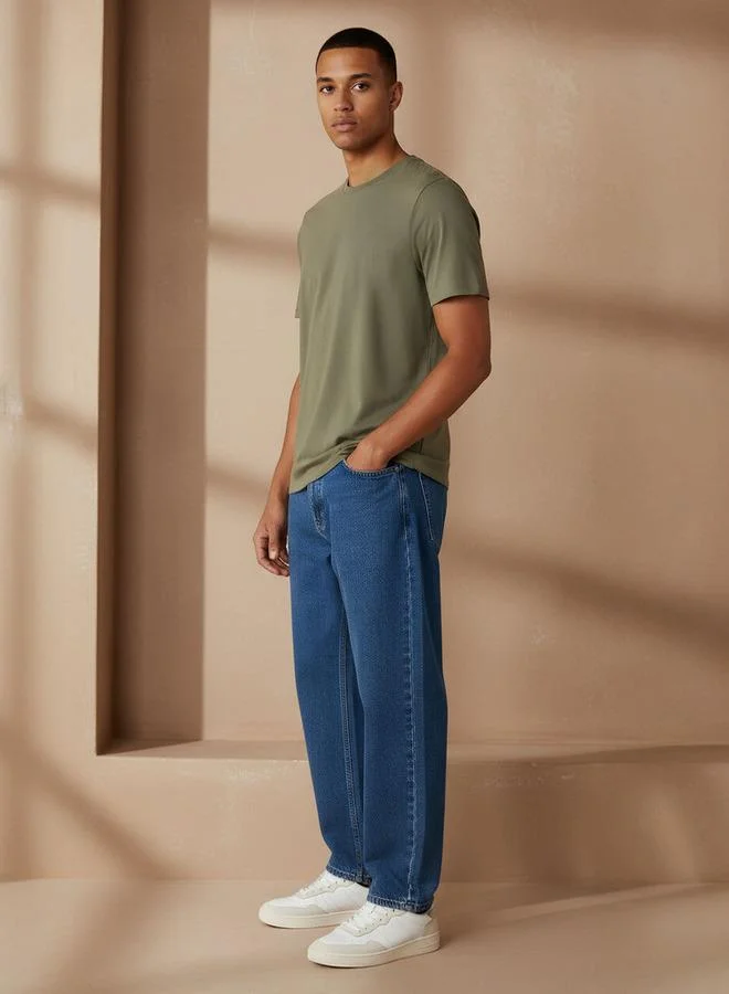 كابا تيشيرت رجالي بطبعة شعار كابا