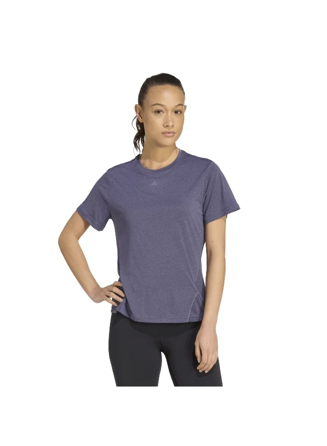 Adidas Adidas Wtr D4T T Purple T-Shirt (Short Sleeve) T-Shirts For Women