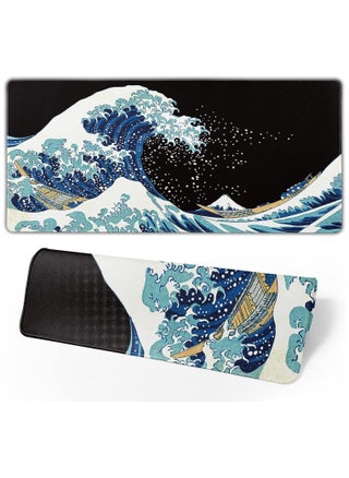 Gaming Mouse Pad - Non-Slip Water-Resistant Rubber Base Computer Sea Wave Keyboard Mouse Mat,XL Large Anime Mouse Pad for Desk Computer Office Gaming 700*300*2MM - pzsku/ZE2DE4C2A71245047BEFDZ/45/_/1692797036/89492d93-6540-4f2c-8c45-76bbe22eb146