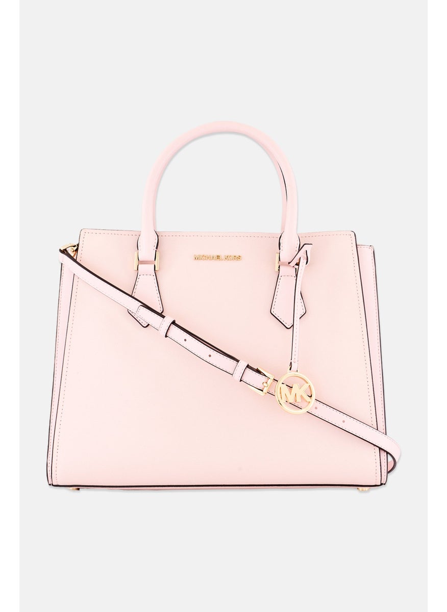 Michael Kors Women Brand Logo Satchel Bag 35 L x 27 H x 12 W cm, Pink  - Image 1