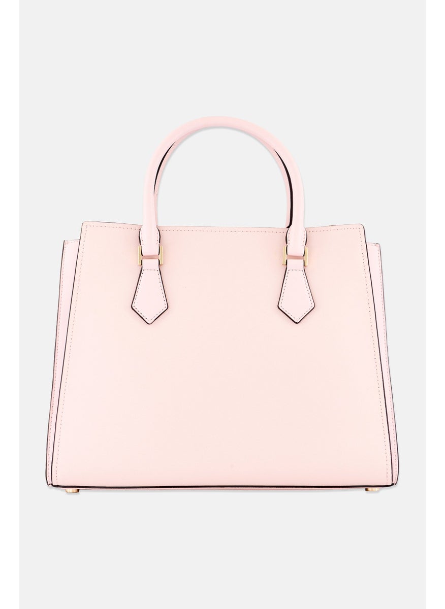 Michael Kors Women Brand Logo Satchel Bag 35 L x 27 H x 12 W cm, Pink  - Image 4