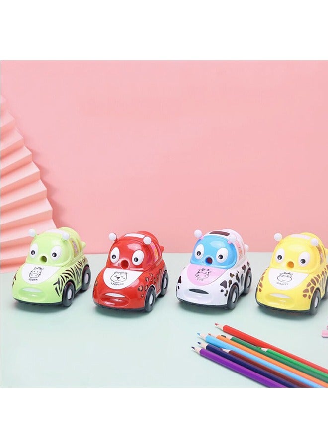 Generic A Fun Cartoon Car Shaped Pencil Sharpener With Sliding Tires, Battery Free, Suitable For Daily Office Use For Boys Girls  - Image 2