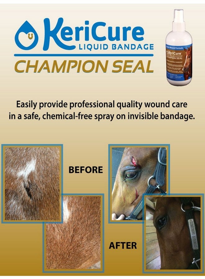 KeriCure Champion Seal Liquid Bandage for Horses, Livestock & Large Animals - 4oz Spray-On Wound Care - Waterproof, Non-Toxic, Hypoallergenic Formula - Made in USA - Image 4