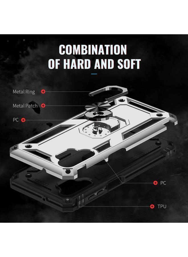 اس-توب جراب لهاتف Samsung Galaxy A13 4G مقاوم للصدمات مصنوع من مادة TPU + PC مع حامل - Image 5