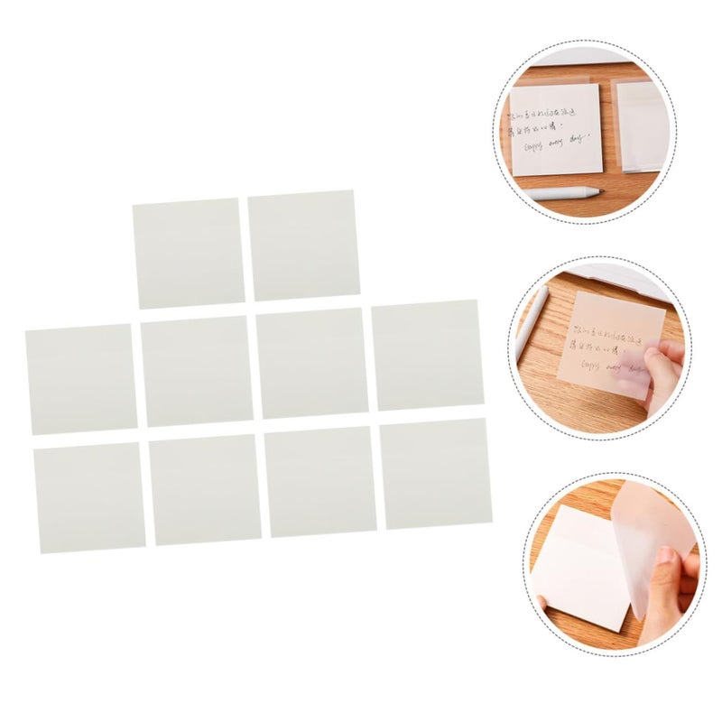 Transparent Sticky Note Pads for Office and School Organization Reminders - Image 3