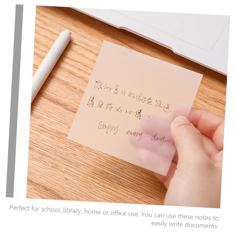 Transparent Sticky Note Pads for Office and School Organization Reminders - Image 5