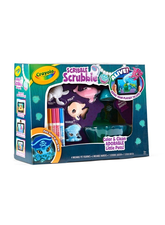 Crayola Scribble Scrubbie Glow Lagoon Pets Sea Animal Toys Gifts For For Boys & Girls 3+ - Image 4
