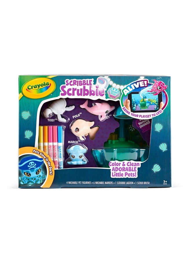 Crayola Scribble Scrubbie Glow Lagoon Pets Sea Animal Toys Gifts For For Boys & Girls 3+ - Image 2