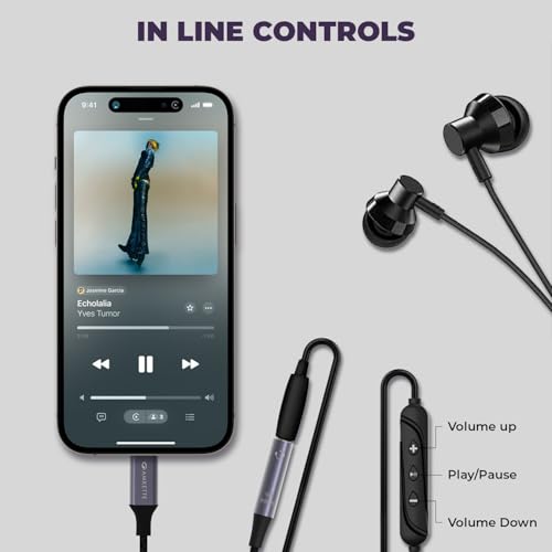 Amkette Adapt Lightning to 3.5mm Audio Jack Connector | DAC Chipset | PVC Fabric Braided Cable | Compatible with iPhones & iPad with Lightning Port | Premium Aluminum Build | Plug & Play - Image 5