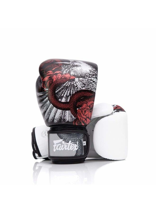 FAIRTEX BGV1 Muay Thai Boxing Training Sparring Gloves for Men, Women, Kids| Premium Quality, Light Weight & Shock Absorbent 10 oz Boxing Gloves -White - Image 1
