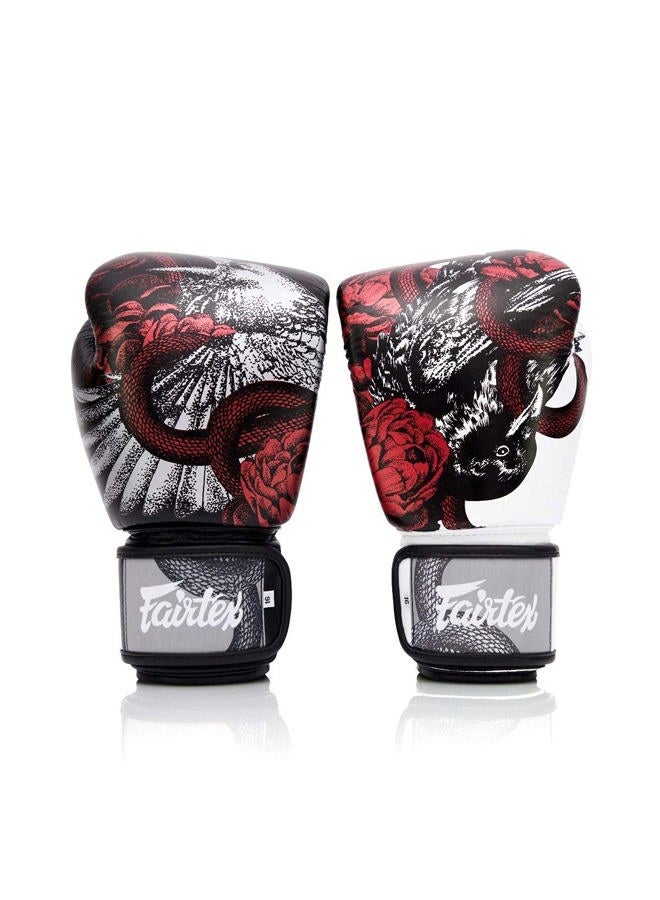 FAIRTEX BGV1 Muay Thai Boxing Training Sparring Gloves for Men, Women, Kids| Premium Quality, Light Weight & Shock Absorbent 10 oz Boxing Gloves -White - Image 4