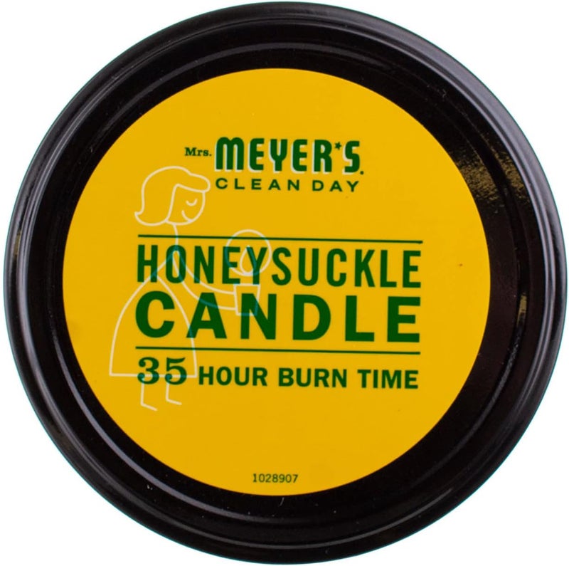 Mrs. Meyer's Aromatherapy Candle, 35 Hour Burn Time, Made with Soy Wax and Essential Oils, Honeysuckle, 7.2 Oz, Pack of 2 - Image 3