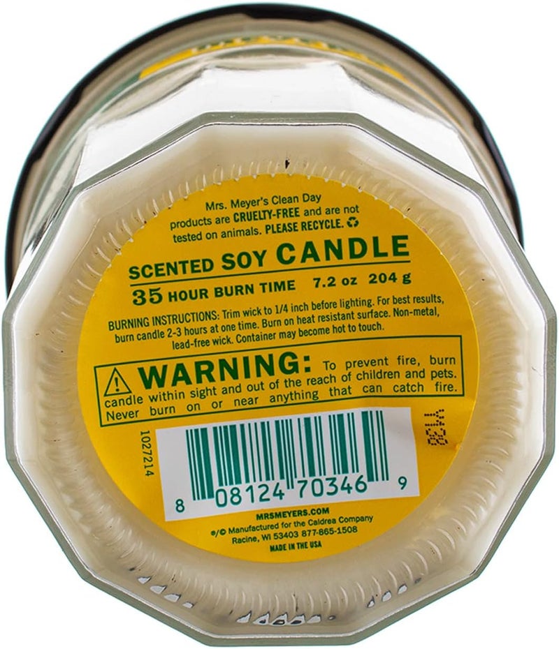 Mrs. Meyer's Aromatherapy Candle, 35 Hour Burn Time, Made with Soy Wax and Essential Oils, Honeysuckle, 7.2 Oz, Pack of 2 - Image 4