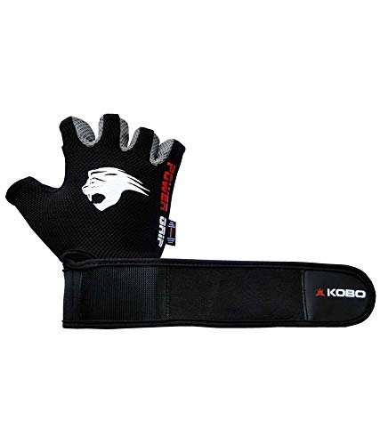 Kobo WTG-08 Weight Lifting Gym Gloves (Imported) (Grey) (XL) - Image 4