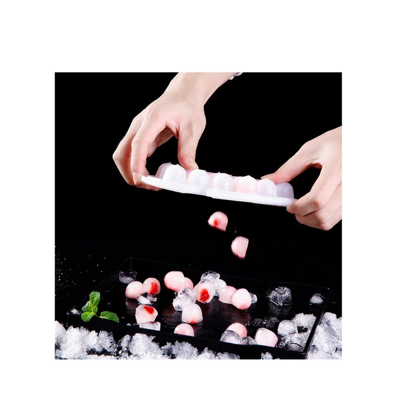 SOLARAE صواني مكعبات الثلج مع حاوية تخزين قالب مكعب الثلج سهل الإخراج مع غطاء للمطبخ المنزلي، الفريزر، المشروبات المختلطة، الويسكي، الكوكتيلات (3 عبوات) - Image 2