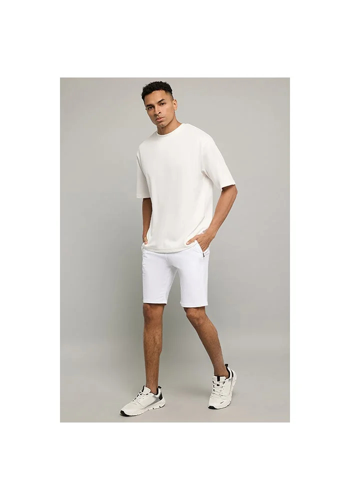 R&b Solid Shorts with Drawstring Waist