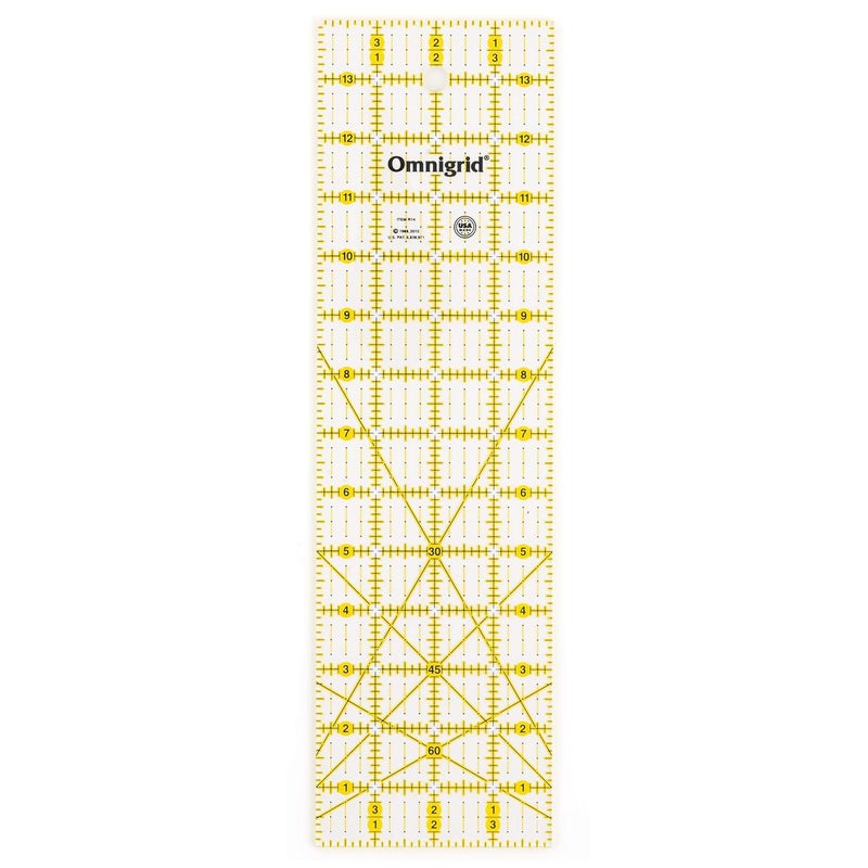 Omnigrid 4" x 14" Rectangle Quilting and Sewing Ruler - Image 1