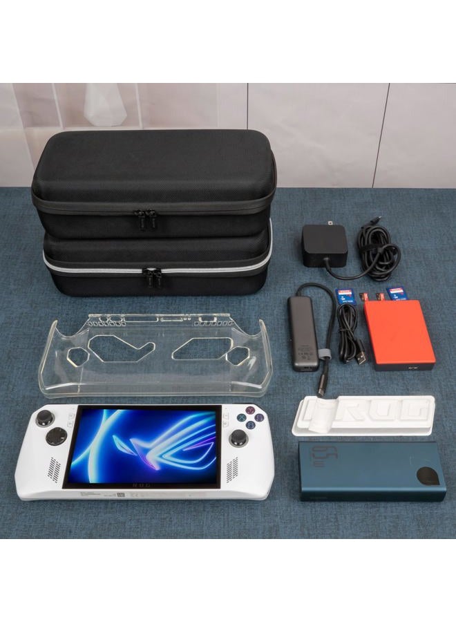 ButterFox Large Carry Case Bag for ASUS Rog Ally Handheld 2023, Fits Charger, Large Accessories Pocket for 65W Battery Bank, Slim Mouse and HDMI Cable - Image 3
