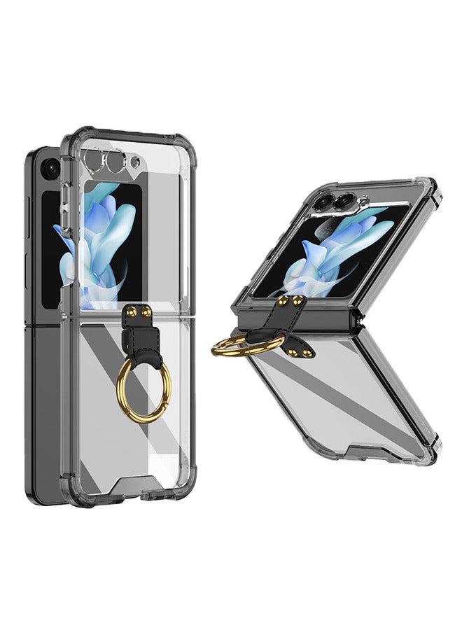 Clear Case for Samsung Galaxy Z Flip 5 Black - Image 1