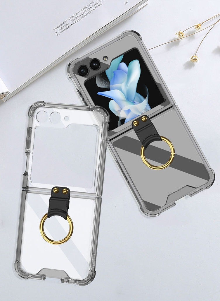 Clear Case for Samsung Galaxy Z Flip 5 Black - Image 5