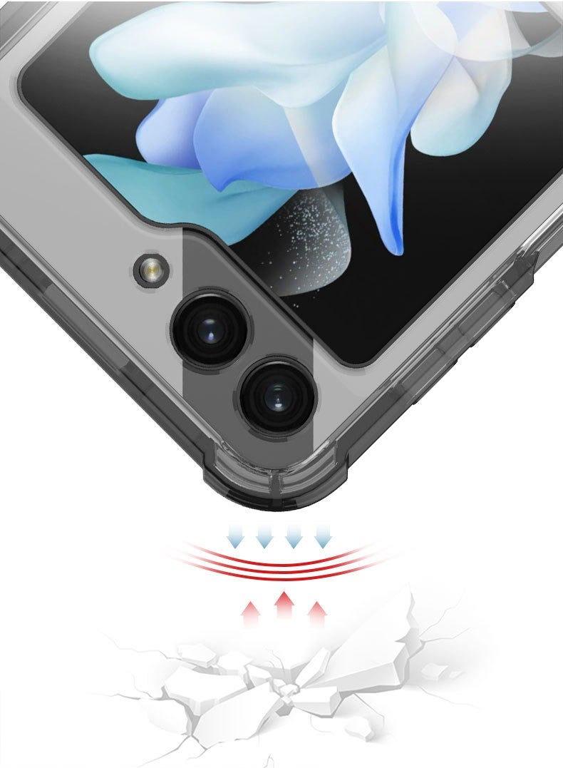 Clear Case for Samsung Galaxy Z Flip 5 Black - Image 3