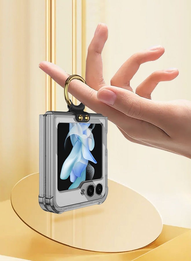 Clear Case for Samsung Galaxy Z Flip 5 Black - Image 2