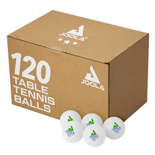 JOOLA Training 3 Star Table Tennis Balls 12, 60, or 120 Pack - 40+mm Regulation Bulk Ping Pong Balls for Competition and Recreational Play - Fun as a Cat Toy - Indoor and Outdoor Compatible - Image 1