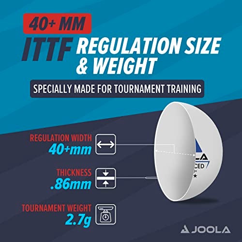 JOOLA Training 3 Star Table Tennis Balls 12, 60, or 120 Pack - 40+mm Regulation Bulk Ping Pong Balls for Competition and Recreational Play - Fun as a Cat Toy - Indoor and Outdoor Compatible - Image 3