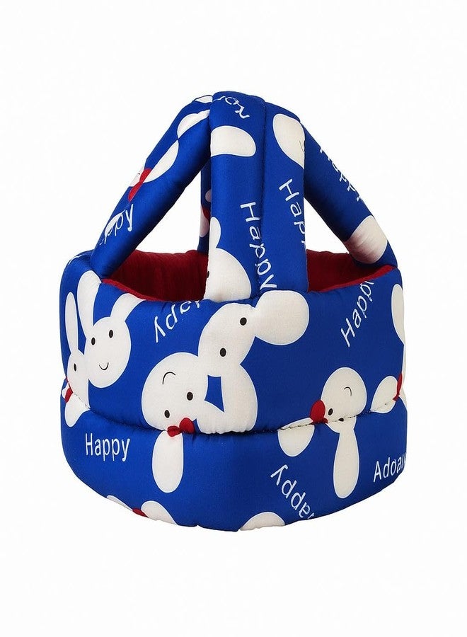 Snugnibble Baby Soft Cushion Cap with Chin Strap | Cute Printed Headwear for Infants (6-24 Months) (Blue) - Image 3