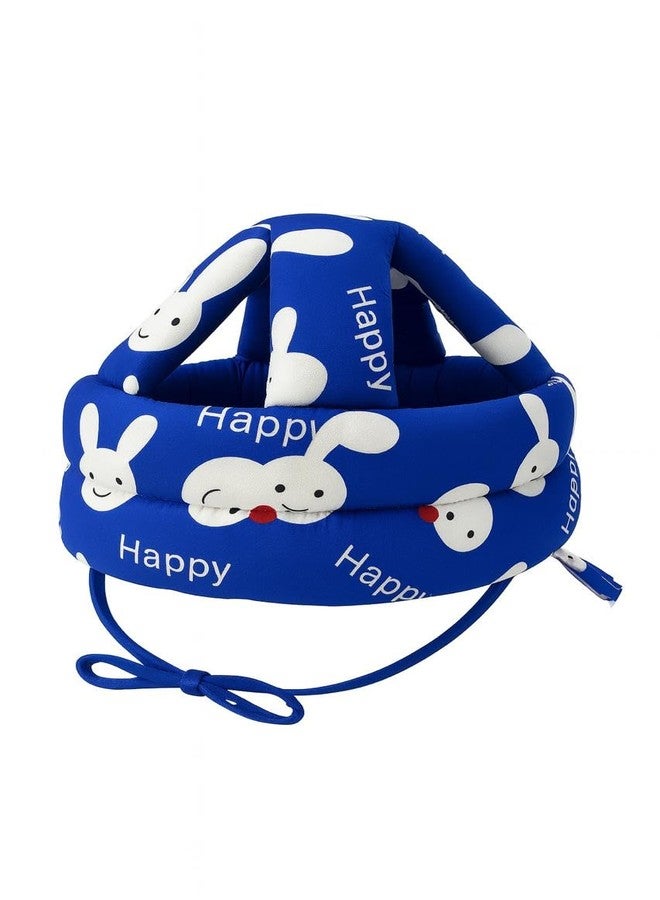 Snugnibble Baby Soft Cushion Cap with Chin Strap | Cute Printed Headwear for Infants (6-24 Months) (Blue) - Image 5