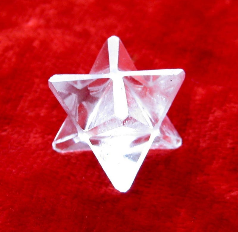 crystalmiracle Excellent Clear Quartz Merkaba Star Crystal Healing Positive Energy Men Women Gift Metaphysical Gemstone Peace Health Wealth Reiki FENG Shui Success Meditation