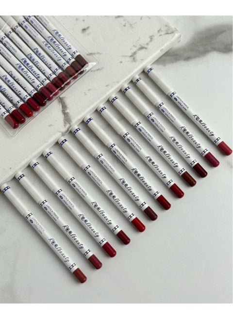 12-Piece Lip Liner Set Multicolour