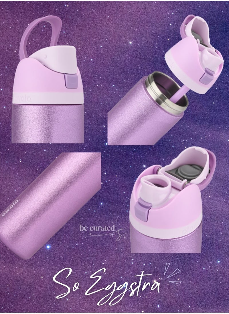 Owala - 24 Oz. Owala FreeSip Stainless Steel Water Bottle in So Eggstra - Image 1