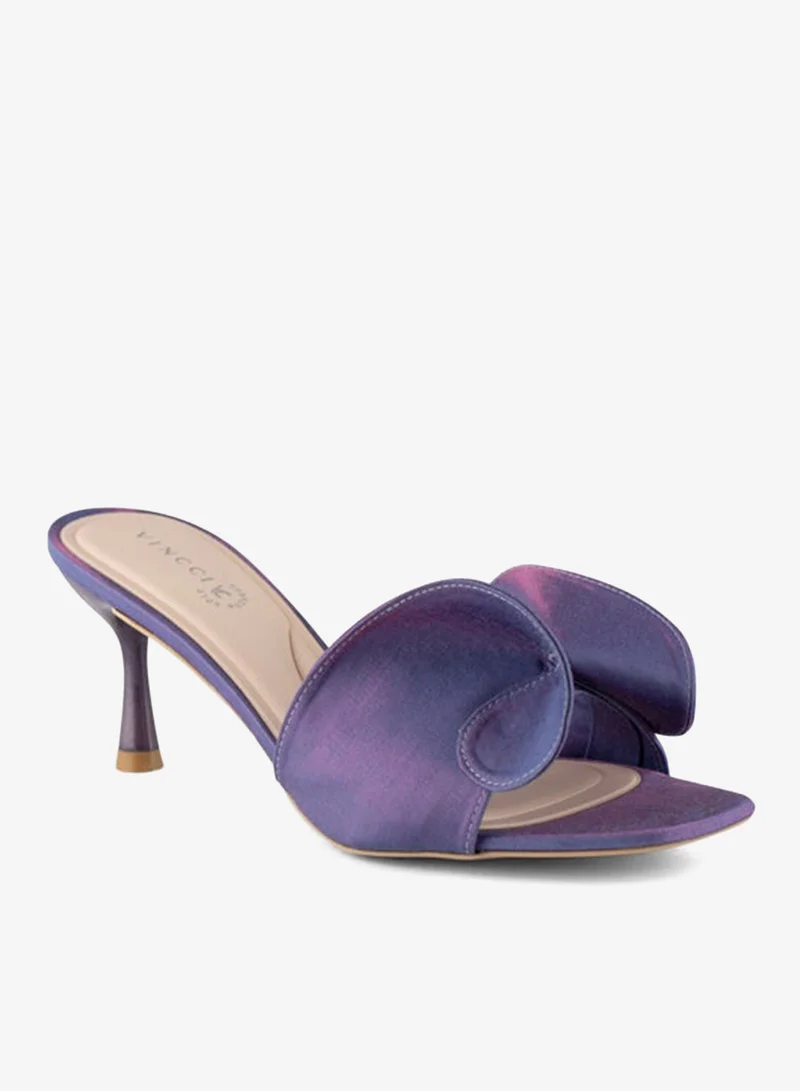 فينتشي صنادل نسائية ذات حزام واحد بكعب متوسط