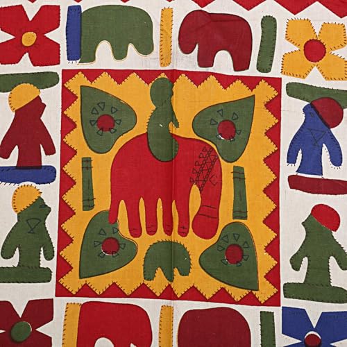 ART WORLD Queen Size Double Bed Sheet with Pillow Covers Pure Cotton Rajasthani Jaipuri Traditional Printed Bedcover (Red, Queen) - Image 3