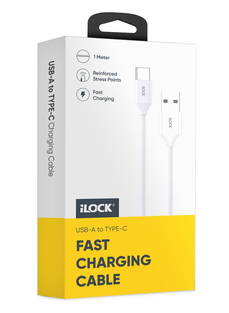 iLOCK USB-A to Type-C Cable | Fast Charging & Data Sync - Image 1
