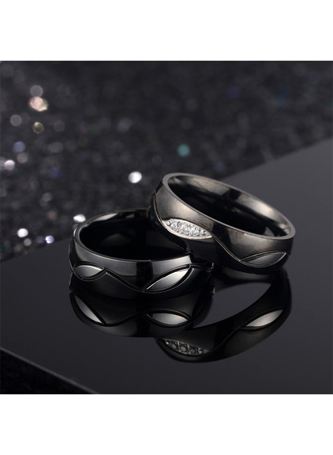Titanium Steel Couple Rings Set - Image 4
