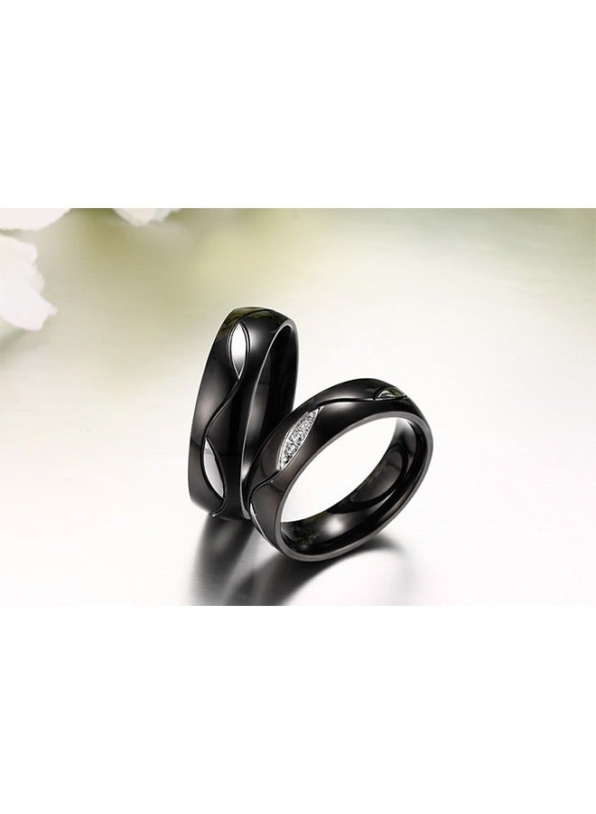 Titanium Steel Couple Rings Set - Image 5