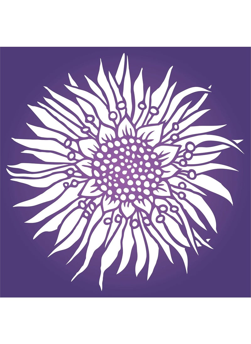 Usnyabni Passion Flower Stencil, 4.5 x 4.5 inch (S) - Stylized Passiflora Vine Flower Design Stencils Template for Painting  - Image 5