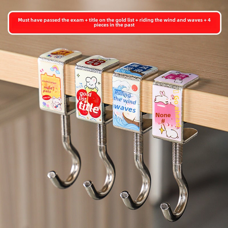 Durable Desk Side Hooks for Student Backpacks No stickers - Image 2